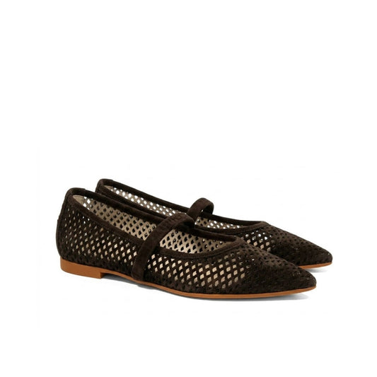 Suede moccasin with clamp
