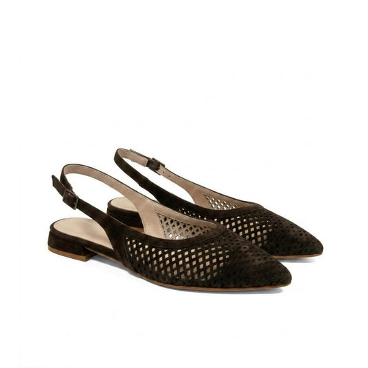 Suede moccasin with clamp