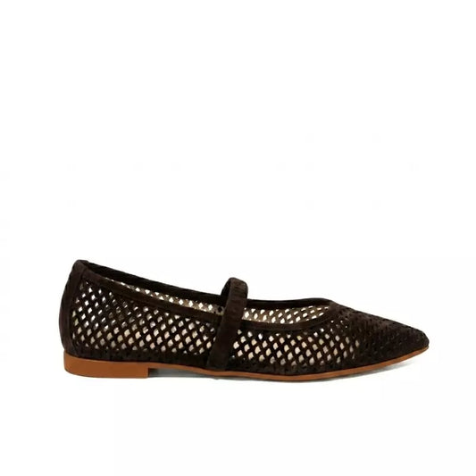 Suede moccasin with clamp