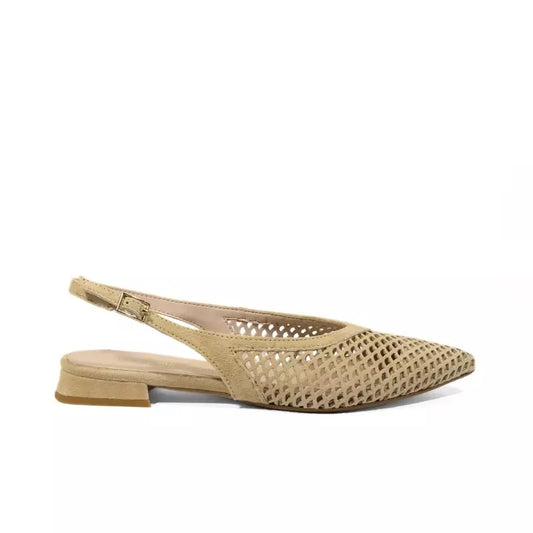 Suede moccasin with clamp