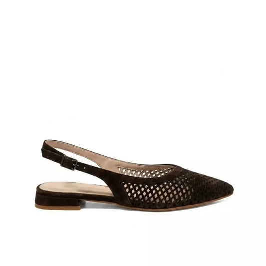 Suede moccasin with clamp