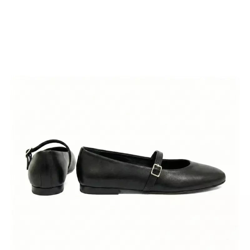 Ballerina Mary Jane in nappa nera | Michele Lopriore