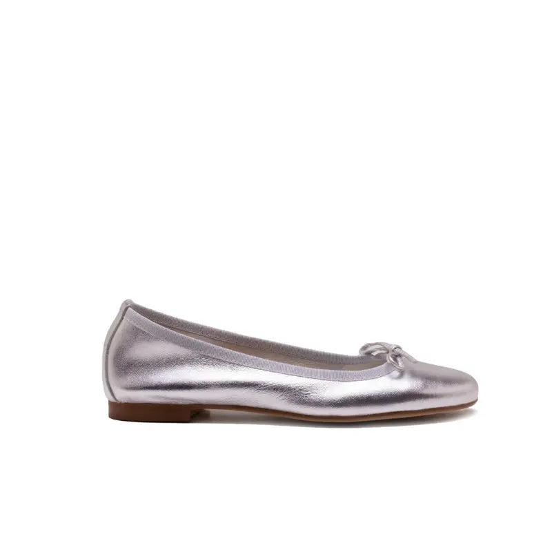 Ballerina laminata argento con fiocco | Michele Lopriore