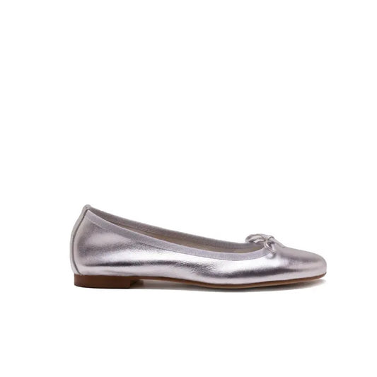 Ballerina laminata argento con fiocco | Michele Lopriore