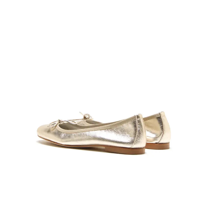Ballerina laminata platino con fiocco | Michele Lopriore