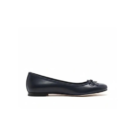 Ballerina in nappa blu con fiocco | Michele Lopriore
