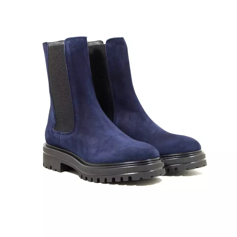 Beatles chelsea in camoscio blu | Michele Lopriore