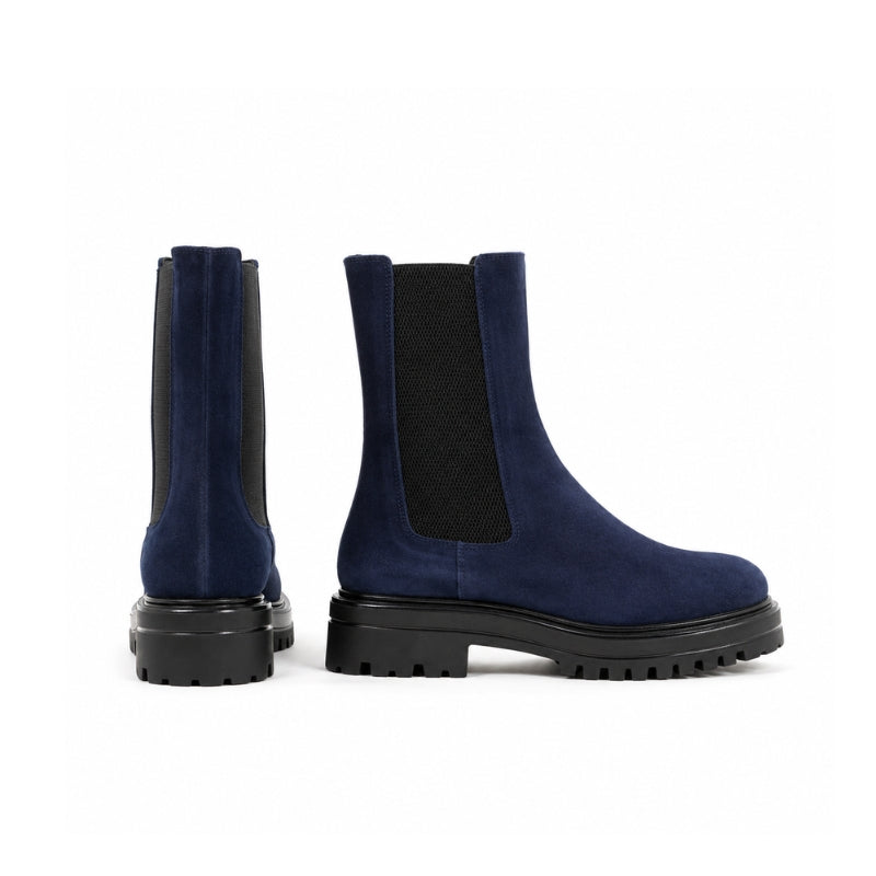Beatles chelsea in camoscio blu | Michele Lopriore