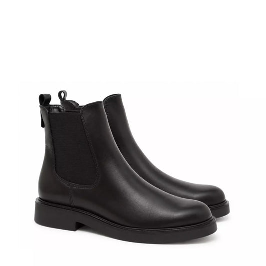 Beatles in nappa nera con elastico laterale | Michele Lopriore