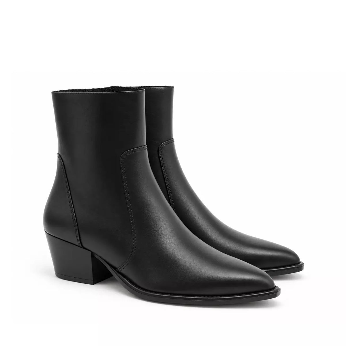 Camperos basso in nappa nera con zip | Michele Lopriore