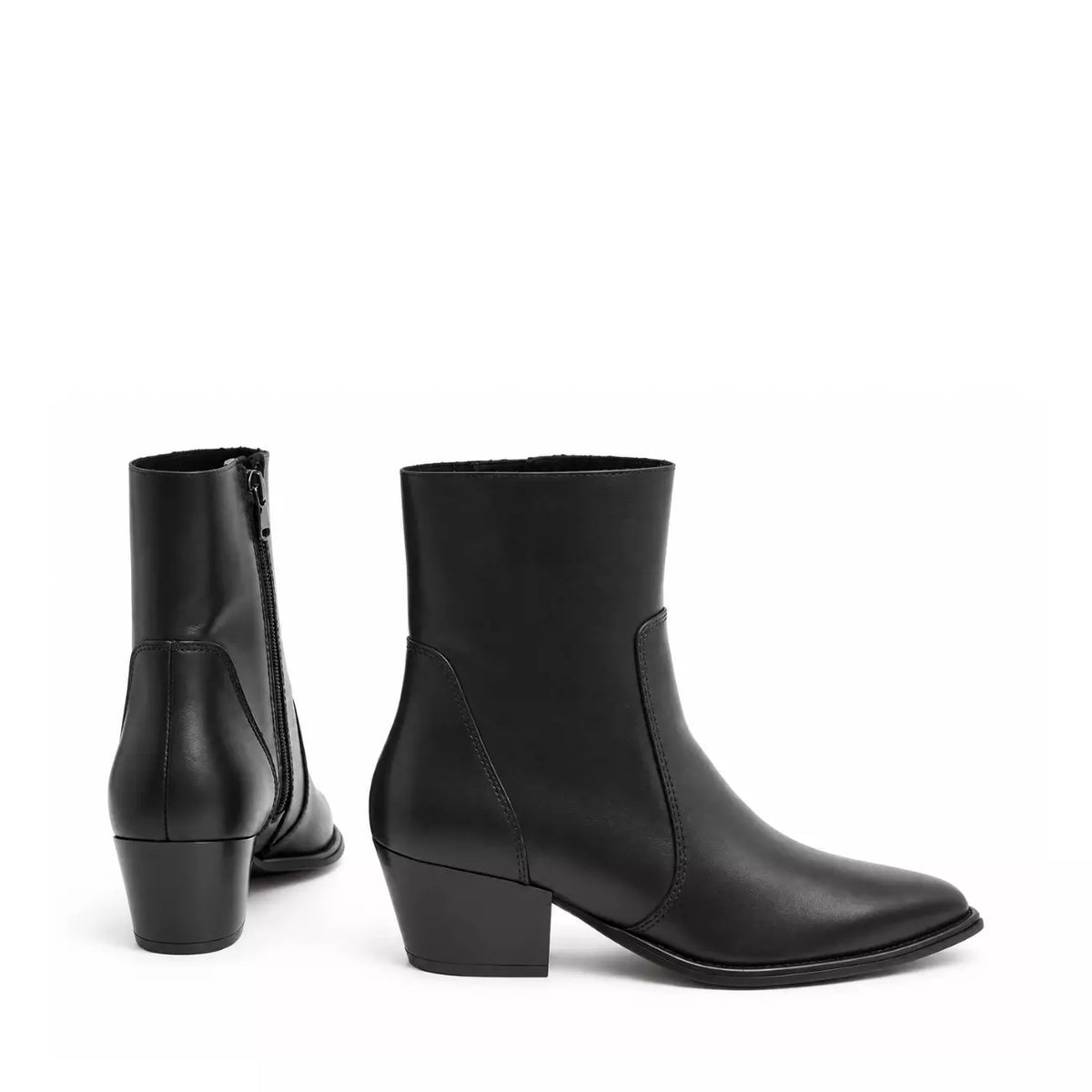 Camperos basso in nappa nera con zip | Michele Lopriore