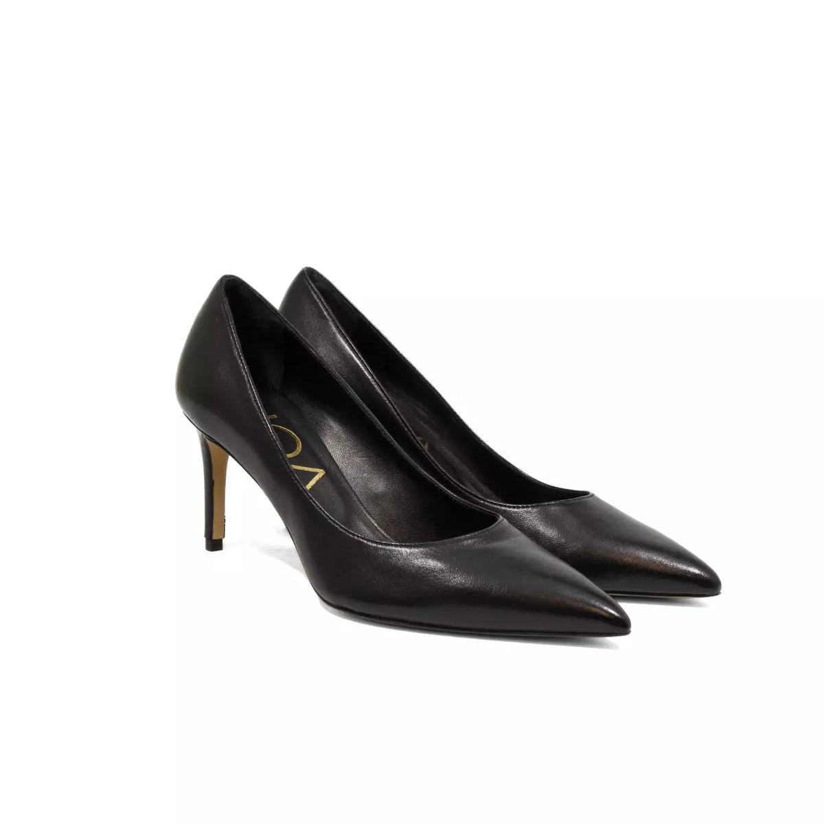 Décolleté donna in nappa nera con tacco alto 7 cm  | Michele Lopriore