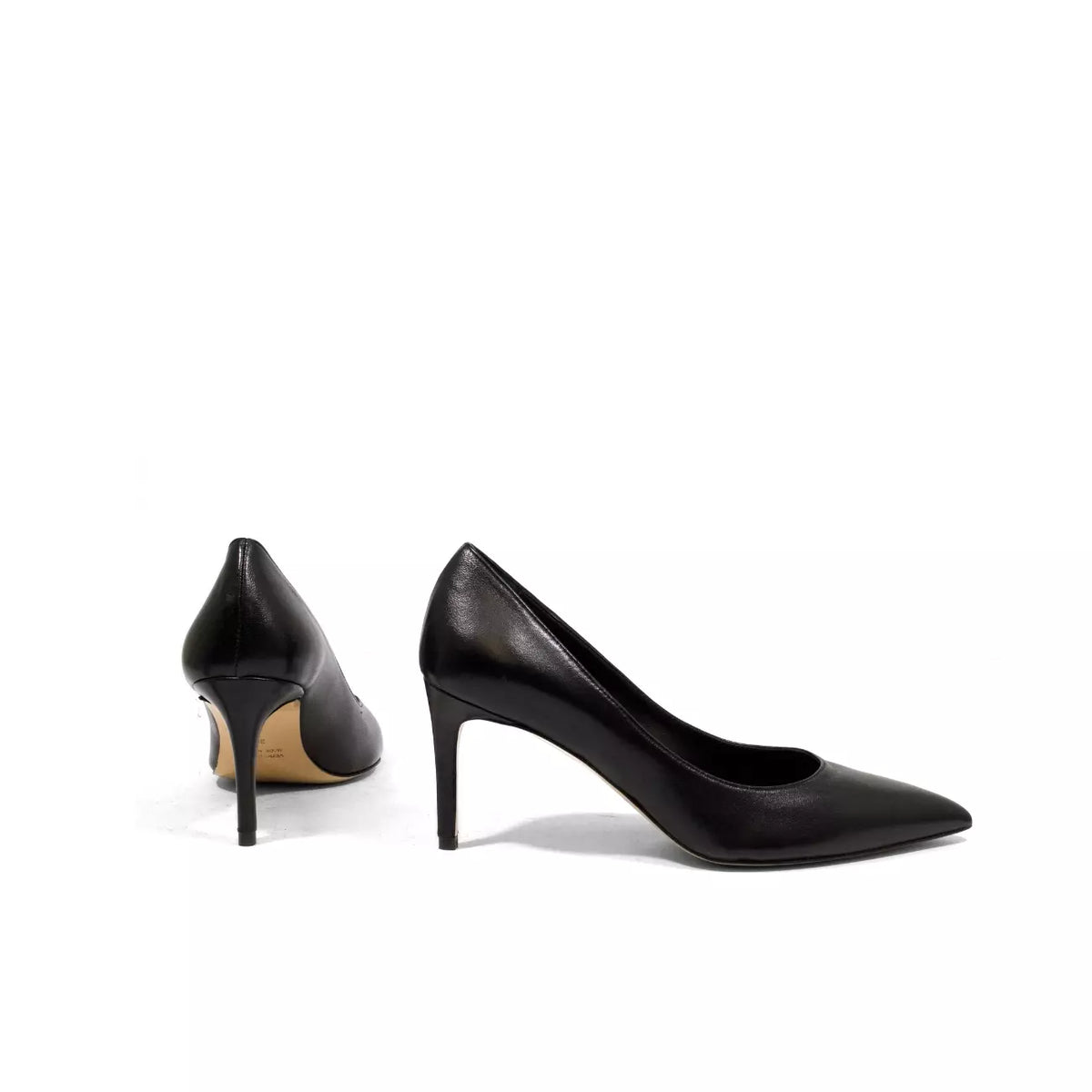 Décolleté donna in nappa nera con tacco alto 7 cm  | Michele Lopriore
