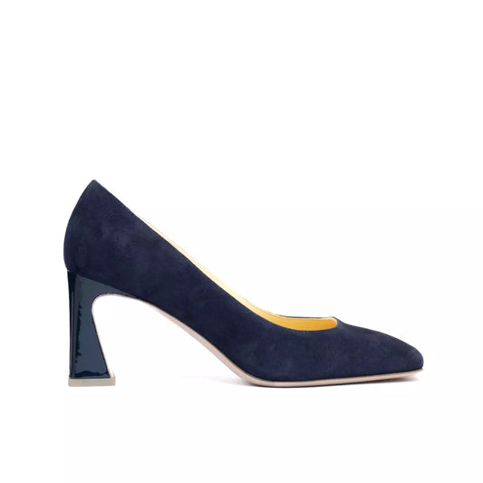 Décolleté in camoscio blu navy  | Michele Lopriore