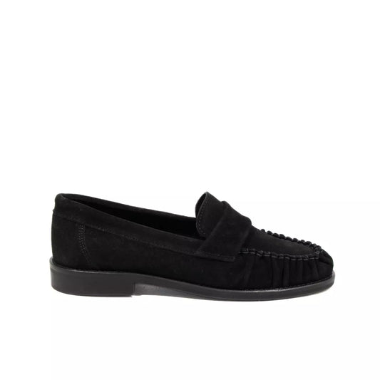Mocassino in camoscio nero | Michele Lopriore