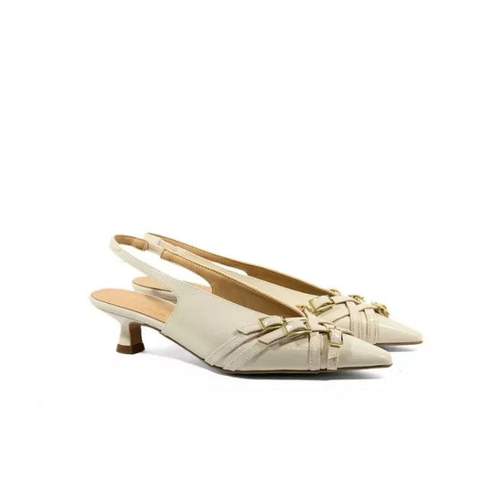 Slingback in naplak burro con cinturini | Michele Lopriore