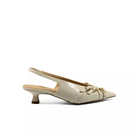 Slingback in naplak burro con cinturini | Michele Lopriore