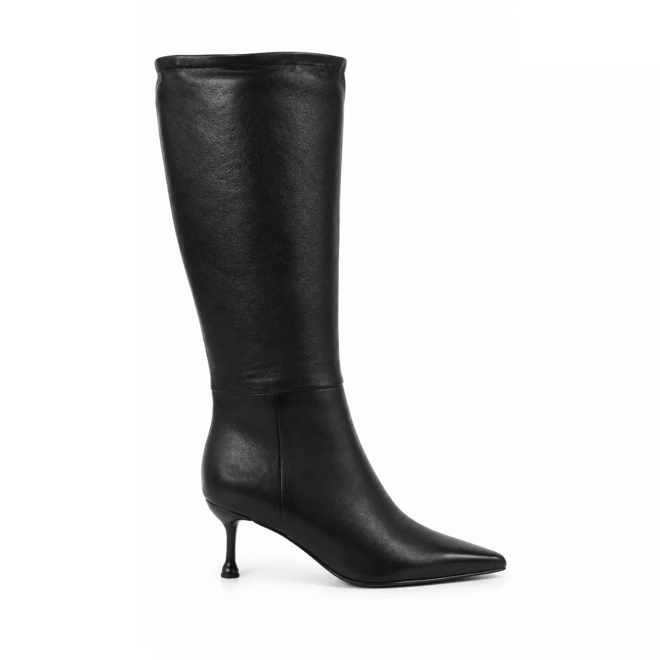 Stivale donna in nappa nera e punta affusolata | Michele Lopriore