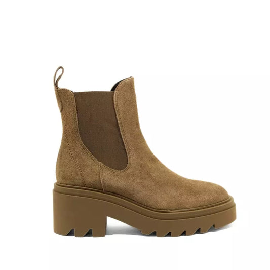 Stivaletto chelsea in camoscio date con suola carrarmato | Michele Lopriore