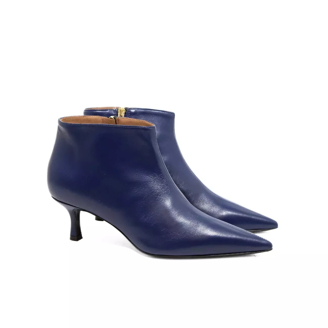Tronchetto in blu classico con tacco 7 cm | Michele Lopriore